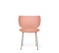 Moooi Hana Dining Chair Unupholstered Set of 2 Dusty Pink/ Chrome