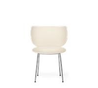 Moooi Hana Dining Chair Unupholstered Set of 2 Oyster White/ Chrome