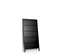 Moooi Oblique Wall Shelf Small Black Lacquered Beech