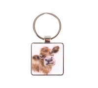 (Moooo) Wrendale Designs Metal Keyring Cracker Filler Gift | Choice of Design