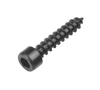 MOOPW Level 8.8 Cylindrical Head Socket Cap Self Tapping Screws | Carbon Steel Speaker Trumpet Furniture Self Drilling Wood Screws M4 x 25mm 30 Pcs
