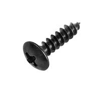 MOOPW Round Wood Screws Carbon Steel Cross Self Tapping Mushroom Head Fasteners Self Drilling Screws M3 x 25mm 100 PCS