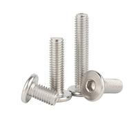 MOOPW Stainless Steel 304 Internal Hex Flat Head Bolts Extra Thin Low Profile Hexagon Socket Computer Machine Screws M5 x 22mm 20 Pcs