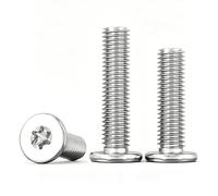 MOOPW Stainless Steel 304 Torx Star Extra Thin Low Profile Flat Head Bolts | Laptop Computer Machine Screws M5 x 6mm 50 Pcs