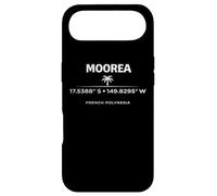 Moorea French Polynesia Coordinates Island Design Case for iPhone Air
