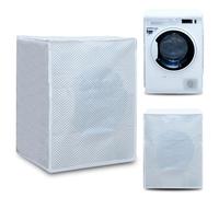 Moorg Washing Machine Cover and Dryer Cover for Indoor, Waterproof, Spike Grey, Polyester, 60 x 60 x 80 cm