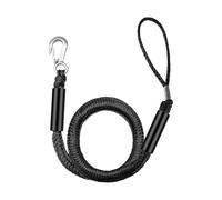 Mooring Line with Metal Hook and Loop End, Black