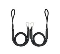 Mooring Lines for Boats 1/2PCS Boat Bungee Dock Lines Kayak Watercraft Jet Ski Pontoon Canoe Power Accessories Elastic Marine Rope Bungee Cords Shock(2pcs Black)