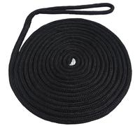 Mooring Lines for Boats 1Pcs Dock Lines Double Braided Docking Lines with 12in Eyelet Boat Rope(16.5FT 3-8in)