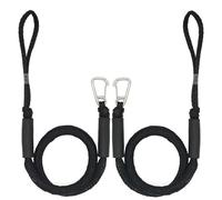 Mooring Lines for Boats 2/1PCS Dock Lines Elastic Marine Rope Bungee Cords Shock Ties For Kayak Watercraft Kayak Accessories Boat Accessories(Black-2PCS)