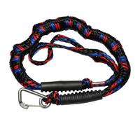Mooring Lines for Boats 2PCS Dock Lines Elastic Marine Rope Bungee Cords Shock Ties for Kayak Watercraft Jet Ski Pontoon Canoe Power Boat Accessories(Black Red Blue-2PCS)