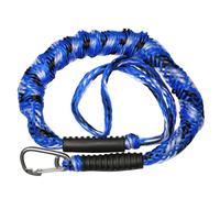 Mooring Lines for Boats 2PCS Dock Lines Elastic Marine Rope Bungee Cords Shock Ties for Kayak Watercraft Jet Ski Pontoon Canoe Power Boat Accessories(Blue White Black-2PCS)