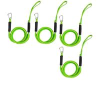Mooring Lines for Boats Bungee Dock Lines Boat Ropes for Docking Line Mooring Rope for Kayak, Watercraft, Jet Ski, Pontoon, Canoe Accessories(Green 4pcs)