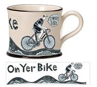 Moorland Pottery Gift Boxed Coffee/Tea Mug - Boy on Yer Bike - Large
