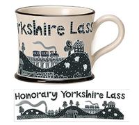Moorland Pottery Gift Boxed Coffee/Tea Mug - Honorary Yorkshire Lass - Large