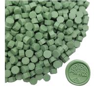 Moorlando 600pcs Sealing Wax Beads for Wax Seal Stamp, Perfect for Gift Sealing, Letter Sealing, Crafting Projects, Invitations Cards Sealing (Sage Green)