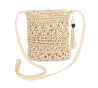 Moorle Straw Bag for Women, Summer Beach Straw Bag, Crossbody Bags with Tassel, Bohemian Shoulder Weave Bags for Summer Holiday Beach Travel