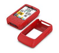 Moorovgi Case Compatible with Wahoo ELEMNT Bolt V3, Silicone Protective Skin - GPS Bike Accessories (Red)