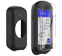 Moorovgi Tempered Glass Screen Protector + Case Compatible with Garmin Edge 830, Protective Film Screen Protector GPS Bike Computer Accessories for Garmin Edge 830 (Black)