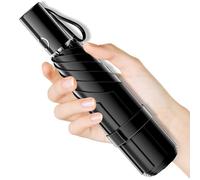 Moorrlii Automatic Mini Travel Windproof Folding Umbrella - UV Protection, Instant Open/Close for Rain/Sun, Small Compact Lightweight Design Fits in Tote Bag/Travel Case/Backpack for Commute, Women