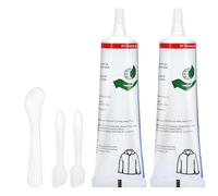 Moorstdel 2 Piezas 60 ml Pegamento Textile, Adhesivo Textile, Pegamento Tela, Pegamento Textile Impermeable, for Todas las Fibras Naturales, Tejidos de Poliéster Vaqueros, Bolsos de Cuero, Cinturones