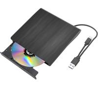 Moorstdel External CD/DVD Drive | Portable USB 3.0 Slim CD/DVD RW Writer | Compatible with PC Laptop Desktop MacBook Mac Windows 10/8.1/7 Linux OS