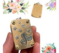 Moorstdel Micro Flower Press Micro Flower Press - Creative Miniature Metal Plant Press - DIY Flower Plant Preservation Set for Art and Craft Lovers - Gift for Nature Lovers
