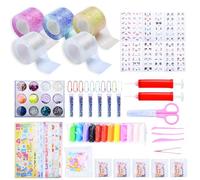 Moorstdel Nano Tape Bubbles Set - 72 Pieces Double-Sided Tape - DIY Bubble Tape with 5 Rolls Nano Tape - For Children, Boys and Girls in Games and DIY Projects