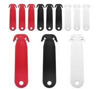 Moorstdel Safety Cutter Tool (Pack of 9) Ergonomic Film Cutting Blade,Unique Double Hook Design-Disposable Safety Cutter with Cutting Blade for Box,Strap, Carton and Package Opener (No Exposed Blade)