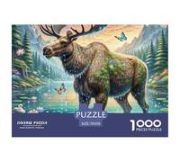 Moose 1000 Piece Jigsaw Puzzle For Adults Family Challenge Toys Stress Relief Puzzle Exercise The Memory of The Brain for Family Decorations 70x50cm/1000pcs