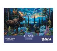 Moose-1000 Pieces, Puzzle Series with The Most Loved Magical Forest for Adults And Children from 14 Years, Multicoloured, 70x50cm/1000pcs