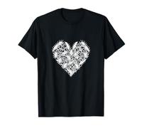 Moose Antler Heart Shape Save & Love Animals T-Shirt