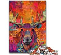Moose Art 1000 Piece Jigsaw Puzzles for Adults,Challenging To Complete But Fun And Humorous Birthday Present,Gifts,Wall Art (50x75cm)