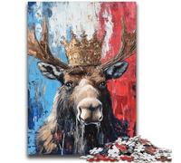 Moose Art Jigsaw Puzzles for Teenagers 2000,Educational Game Challenge Toy Wall Decoration Unique Birthday And Xmas Gifts (70X100cm)