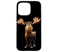 Moose Bull Cow Antlers Deer Wild Moose Elk Case for iPhone 15 Pro Max