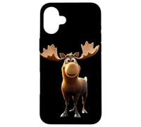 Moose Bull Cow Antlers Deer Wild Moose Elk Case for iPhone 16 Plus