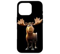 Moose Bull Cow Antlers Deer Wild Moose Elk Case for iPhone 16 Pro