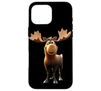 Moose Bull Cow Antlers Deer Wild Moose Elk Case for iPhone 16 Pro Max