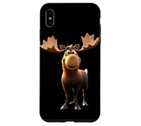 Moose Bull Cow Antlers Deer Wild Moose Elk Case for iPhone XS Max