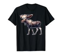 Moose Bull Value Graphic T-Shirt, Men, Black, L