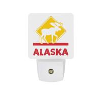 Moose Crossing Alaska Funny Auto Sensor Night Light Plug in Wall
