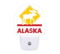 Moose Crossing Alaska Funny Auto Sensor Night Light Plug in Wall