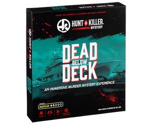 MOOSE GAMES Hunt A Killer Mystery DEAD BELOW DECK An Immersive Murder Mystery Game Use the realistic evidence and documents to catch the killer 1 to 5 players age 14+