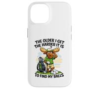 Moose Golfing Problem Find My Balls Fun Gag Case for iPhone 14