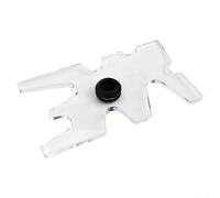 Moose Head Shape Clear Acrylic Bridge Head for Billiards, Ideal Snooker Accessory for Easy Cue Management (E)