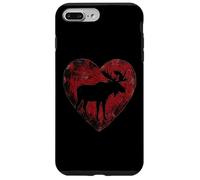 Moose Heart Linocut Wildlife Animal Nature Lover Art Case for iPhone 7 Plus/8 Plus