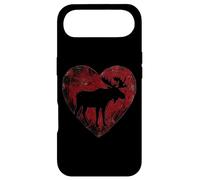 Moose Heart Linocut Wildlife Animal Nature Lover Art Case for iPhone Air