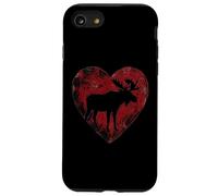 Moose Heart Linocut Wildlife Animal Nature Lover Art Case for iPhone SE (2020) / 7/8