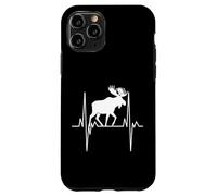 Moose Heartbeat Silhouette Wildlife Nature Case for iPhone 11 Pro
