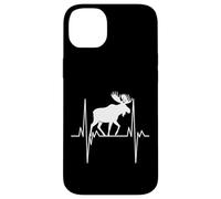 Moose Heartbeat Silhouette Wildlife Nature Case for iPhone 14 Plus